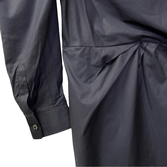 Zara Blogger Favorite Mini Dress with Knot in Midnight Navy Size M NWT - Picture 10 of 16